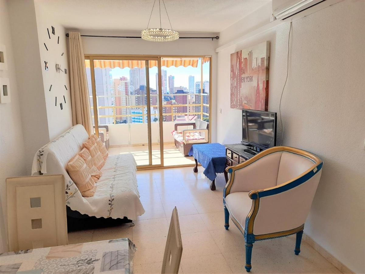 בנידורם Agustina Apartment In Rincon De Loix -Free Parking, Wi-Fi, Pool, New Air Conditioning, Sea View מראה חיצוני תמונה